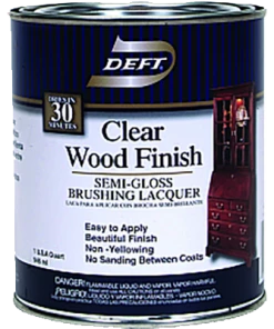 Lancaster Woodturners Finishes And Adhesives Deft Clear Wood Brush-on Lacquer - Gallon - Semi Gloss