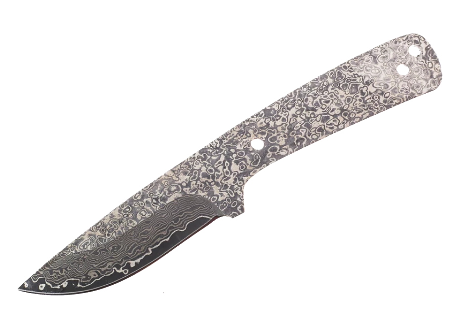 Premium Knife Supply Knife Kits Damascus: San Mai Hook's Drop Point Skinner 1 Premium Knife Supply Knife Kits Damascus: San Mai Hook's Drop Point Skinner