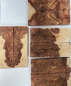 WoodWorld Of Texas Knife Kits Honduran Rosewood Burl Knife Scales
