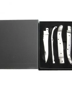 Premium Knife Supply Laguiole Folder Kit With Amber Jigged Bone Handles Knife Kits