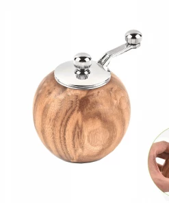 PSI Woodworking Kitchen Essentials Mini Salt & Pepper Mill -Chrome