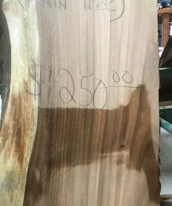 World Timber Monkey Pod Natural Edge Slab 40" Long 2.5" Max Thickness 16" Wide Slabs