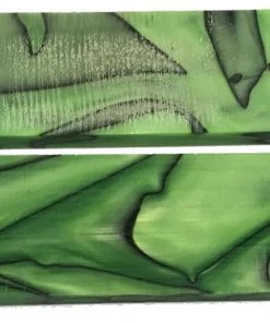 Premium Knife Supply Knife Scales - Nuclear Green - 6"x1.5x5/16 Pair - Acrylic Acetate Knife Scales & Handles