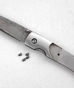 Premium Knife Supply Damascus San Mai Folder - Ronin Knife Kits