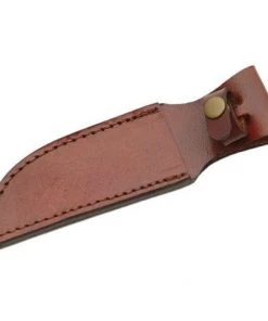 Szco Knives Knife Sheaths, Cases, Edge Guards & Displays Knife Sheath Leather - SH660008 - 1.25" Opening X 5.25 Blade Cover * AOL 8" * Thumb Snap