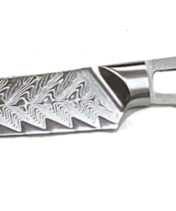 Yangjiang Amber * VG10 Feather Pattern - Utility Knife Blank - 9